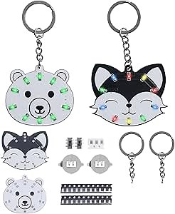 MiOYOOW DIY Engine Gear LED Light Kit, Soldering Practice Kit with 4 Lighting Effects, Soldering Electronics Project for School STEM Learning and Desk Ornament