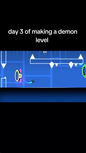 Creating a Geometry Dash Demon Level Layout