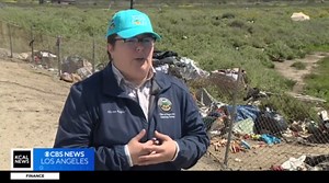 Officials hoping to cleanup trash-filled encampment along Santa Ana River