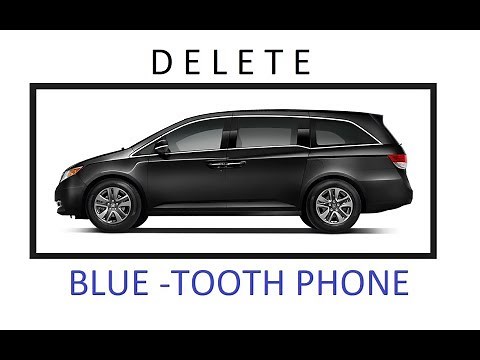 How to Delete Bluetooth Device on a 2015 Honda Odyssey