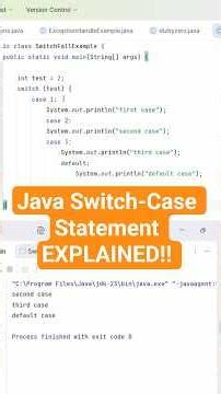 Java Switch Case Explained | Switch Fall Through in Java #coding #javatutorial #java #programming