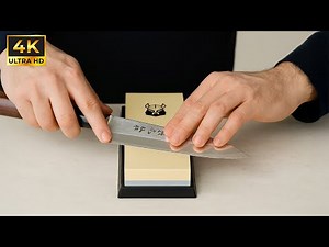 World's Sharpest Kitchen Knife! Easy Way To Sharpen A Knife To Razor Sharp Of 5-Star Master Chef