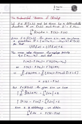 Fundamental Theorem of Calculus