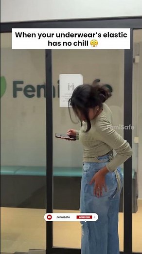 POV: Your panty is obsessed with your butt crack🥲 | FemiSafe #womenhood #womenproblem