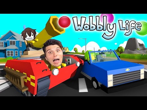 Dieser Wobbly Life PANZER schießt mit Wasser!