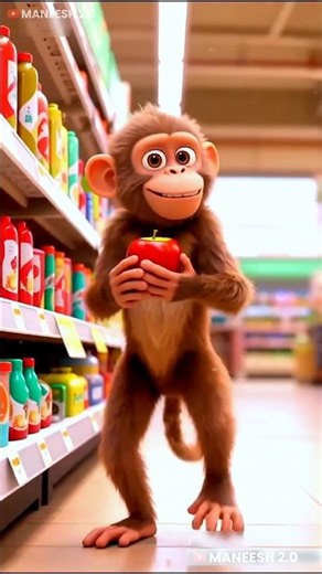 Monkey Dog funny cartoon 🤣😱 #shorts #funny #cartoon