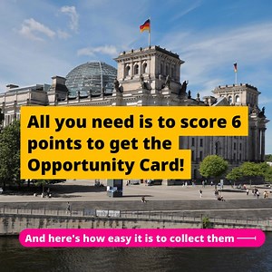 13 reactions | The new #OpportunityCard allows you to come to  & search for a suitable position for up to one year. Issued through a points system, the card brings you closer to your dream job, one point at a time.✨ Watch& find out exactly how it works. More ℹ: https://digital.diplo.de/navigator/en/visa | German Embassy New Delhi | Facebook