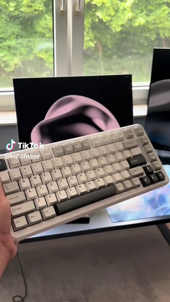 Cozy Gaming Setup with Mambasnake Keyboard