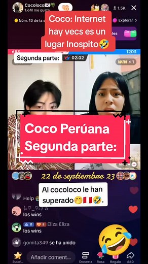 Coco Loco Live con una TikToker Peruana - Momentos Divertidos