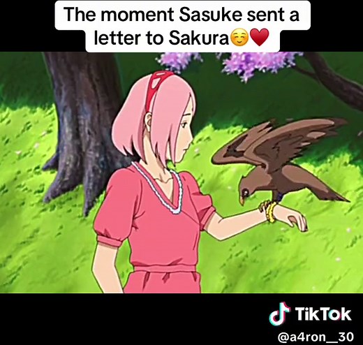 The Moment Sasuke Sent a Letter to Sakura - Heartwarming Anime Love Story