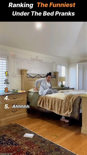 Ranking The Funniest Under The Bed prank #shorts