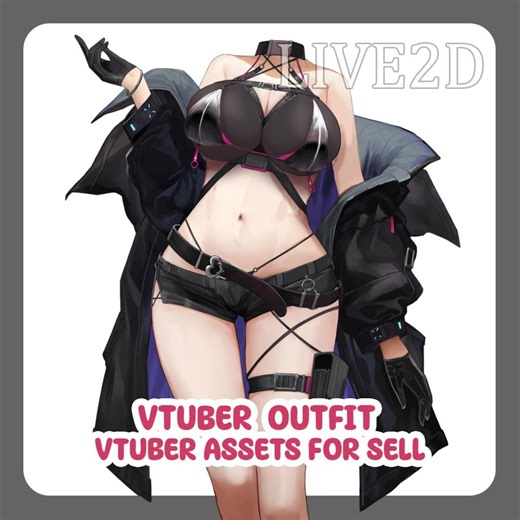 Surprise Jacket Vtuber Outfit Asset | Live2d Rigged Assets (vtube Studio) - Etsy