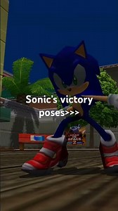 Sonic’s victory poses #sonic #sonicthehedgehog