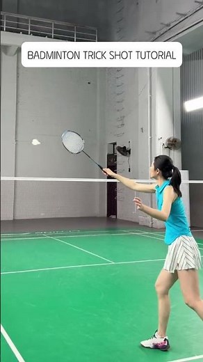 Badminton trick shot tutorial - (Episode 19). #badminton #badmintontraining #badmintonlovers