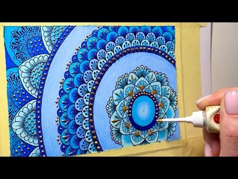How to draw mandala Art for beginners/Coloring Mandala/Drawing video/Drawing tutorial/Stress relief