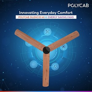 Bring home a fan packed with innovative features with Polycab Silencio Mini Energy Saving Fans. It has 25 speed settings and several modes to match your needs. Visit the link to know more: https://bit.ly/3tcwr5E ​ #Polycab #IdeasConnected #BLDCFans #PolycabSilencioMini | Polycab India Limited