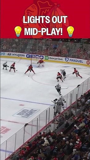 Blackhawks are playing lights out hockey -- LITERALLY! 💡🤣