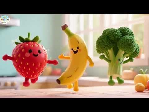 Baby Chef’s Yummy Rainbow Kitchen 👩‍🍳🌈 | Fun Cooking Song for Kids | Colorful Food Adventure