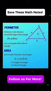 20K views · 201 reactions | Perimeter and Area Math Notes  | Math Tricks Tutorial | Facebook