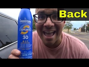 How To Spray Suncreen On Your Back By Yourself-Step By Step Tutorial