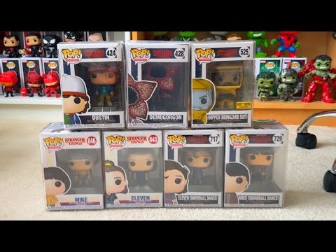 $100+ STRANGER THINGS FUNKO POP UNBOXING! (7 Rare Funko Pops!)