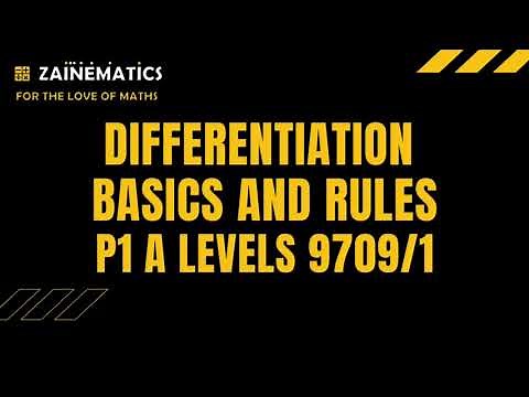 P1 DIFFERENTIATION BASICS AND RULES A LEVELS 9709