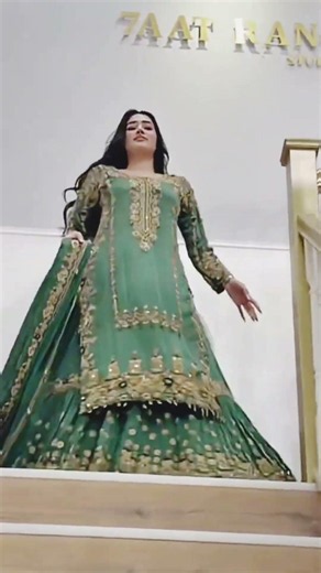 👀 AMAZING MOST BEAUTIFULL BLACK LONG DRESS STYLE OUTFIT BY 7AATRANG BRIDAL❤#7aatrang #fashion #fyp