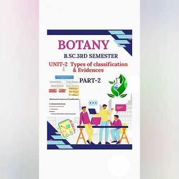 B.Sc.3rd Semester|Botany|Unit-2 Types of Classification & Evidences|Part-2|Complete notes#botany