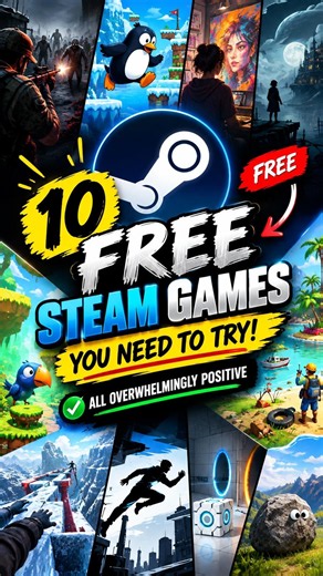 10 FREE Steam Games You NEED to Try! 🤯 | All Overwhelmingly Positive
