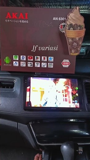 Pemasangan layar android 9" + camera mobil Hrv hub 081324609625