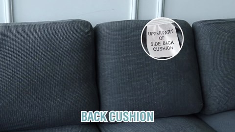 H.VERSAILTEX 2025 New Sectional Couch Covers 8 Pieces Stretch Sofa Covers for Sectional Sofa Set Separate L Shaped Couch Cover for Both Left/Right Couch (Seat and Back: 1 Chaise + 3 Sofa, Grey)