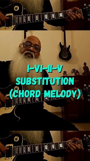 Chord substitutions over a 1-6-2-5 in the key of C Major. C-Am-Dm-G CMaj7-A7b9-Dm7-G7b9 Add a little melody to it. ✅Try it out! ✅Follow me for more 🎸stuff! ✅DM me for one-on-one 🎸 lessons! . . . . . #theguitarbaba #guitarbaba #guitar #guitarists #guitarplayer #chordsubs #chordsubstitution #juicyguitars #guitarsecret #instaguitar #guitarchords #guitarsdaily #guitarlicks #dailymusicians #jazzguitar #musiclessons #guitarlessons #musicteacher #guitarstagram #pickupjazz #talentedmusicians #talented