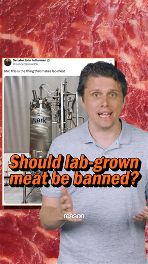 Lab-grown meat is getting a lot of attention lately from politicians who want to ban it. If you don’t want to eat lab-grown meat, don’t. But just because something is made with new technology doesn’t mean we should ban it. 🎨: Lex Villena | Reason Magazine