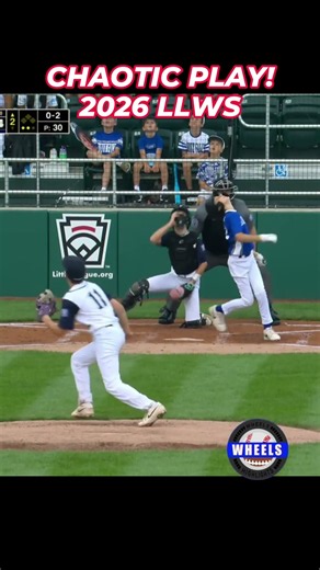 CHAOTIC PLAY! #LLWS #LLBWS #LittleLeague #Baseball #Crazy #Catch #Amazing#Win#Pitcher#Catcher#Wheels