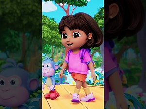 learn jumprope tricks with Dora! #shorts - Videos For Kids