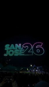 San Jose kicked off the week with a drone show🔥🏈 stay locked in with us for more events this week📲 | 106 KMEL