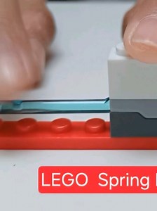 DIY Spring-Loaded Button Mechanism with LEGO