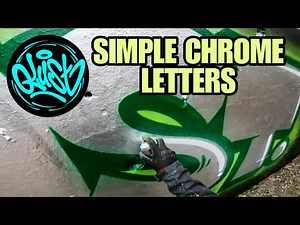 Graffiti ⭐️ SIMPLE CHROME LETTERS ⭐️ [ASMR] Molotow Burner Chrome - Can Control