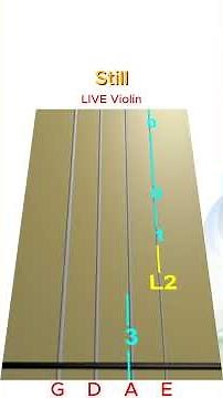 STILL ✨ by Hillsong | LIVE Violin Short | Animated Violin TAB