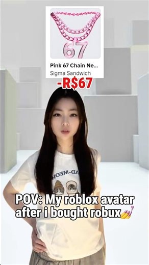 Pov: my roblox avatar when i buy robux😭 #roblox #shorts