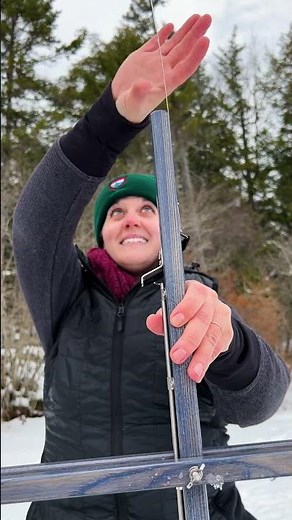 How to Set Up an Ice Fishing Trap #IceFishing #IceFishingTips #TipUp