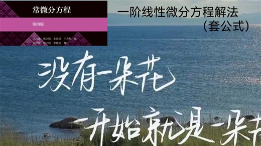 一阶线性微分方程（公式法）