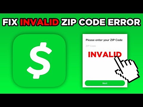 How To Fix Cash App Invalid Zip Code Error (2025)