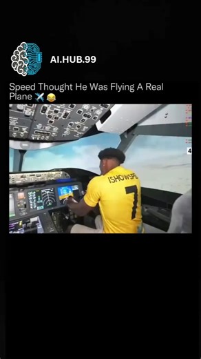 AI.HUB.99 on Instagram: "Speed sat in a full-motion airline flight simulator, surrounded by real cockpit panels, live instrument displays, and wraparound visuals that perfectly mimic a commercial jet.✈️🧠 These simulators use hydraulic motion systems, real avionics logic, and flight physics software identical to what airline pilots train on, which is why your brain accepts it as real within seconds. That realism is intentional. Airlines use these systems to safely rehearse engine failures, wind 