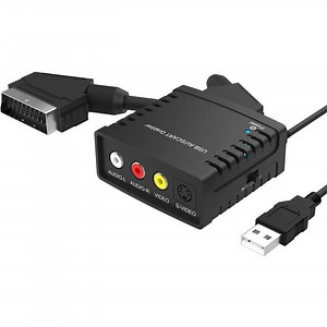 Scart Video Grabber,Carte de Capture Vidéo Adaptateur VHS vers PCScart vers USB,Convertisseur TV Hi8 VCR VHS vers DVD Numériq 19