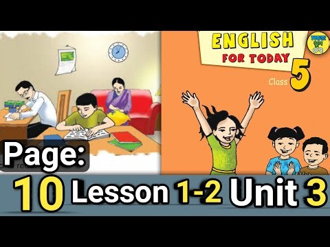 Class 5 English Page 10 Unit 3 Lesson 1-2 New Book 2025 SohojSchool02