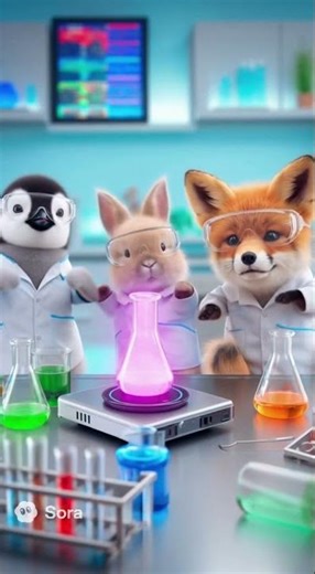 Baby Animals Turn a Science Lab Into a Kitchen 🍳🐰🐱🧪 | Cutest Chaos Ever!