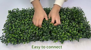 Artificial Grass Wall Backdrop,10"x 10"(8P) UV-Anti Boxwood Faux Green Panels for Interior Wall, Greenery Wall,Garden and Indoor Outdoor Plant Decor