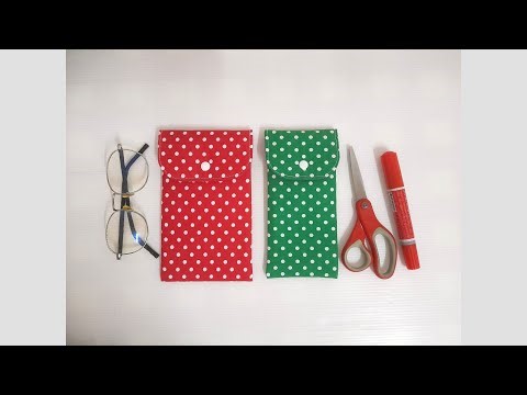 DIY Padded Pouch Tutorial (PDF Pattern Available) | Glasses & Stationery Case Sewing Guide