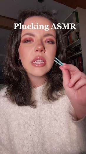 Plucking ASMR! Gettin those eyebrows for ya #asmr #pluckingasmr #WidenTheScreen #personalattention #sleep #huh